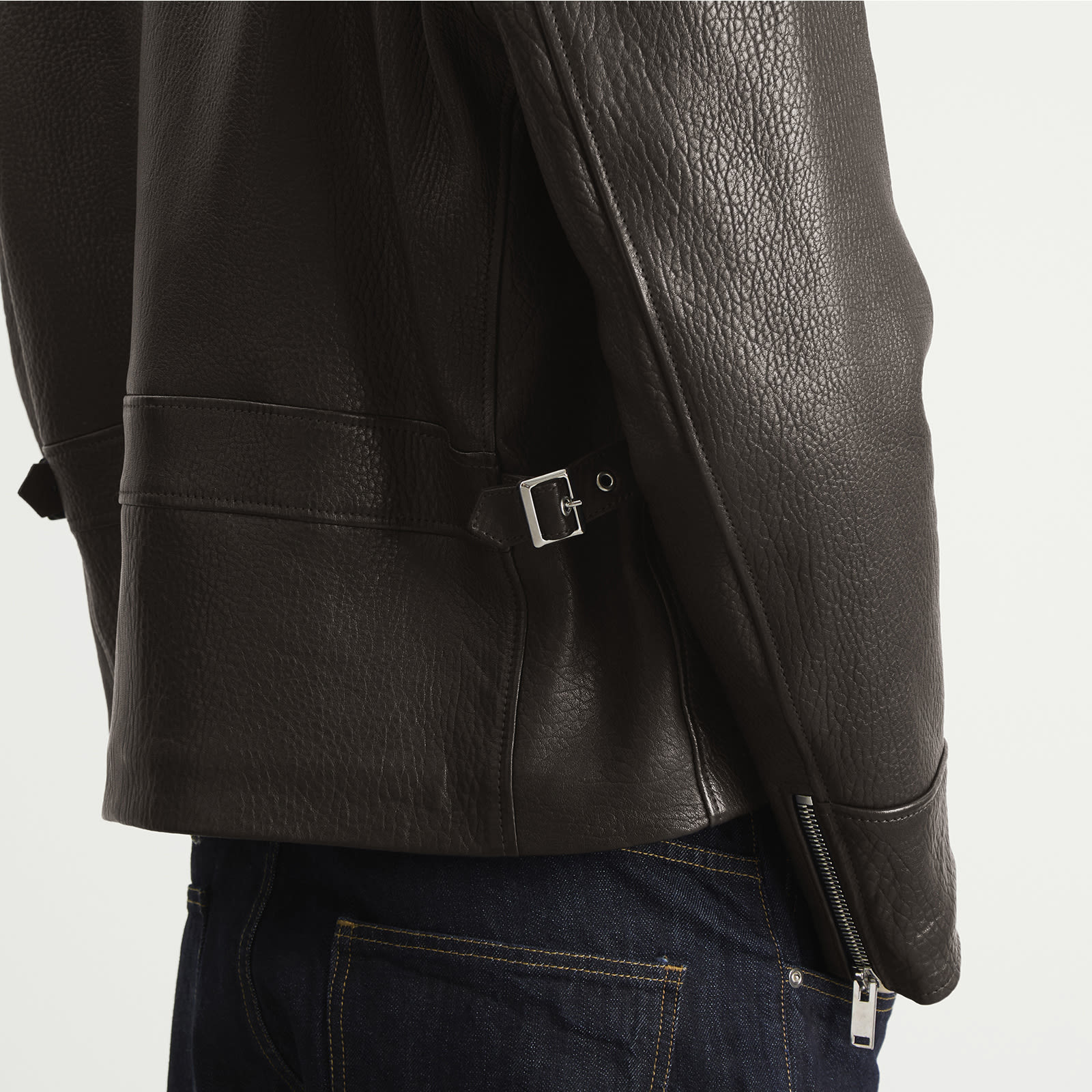 SECOND/LAYER Second Layer Rider Leather Jacket | REVERSIBLE