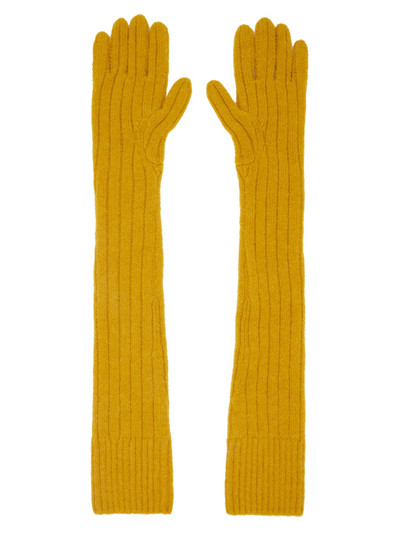 Dries Van Noten Yellow Long Gloves outlook
