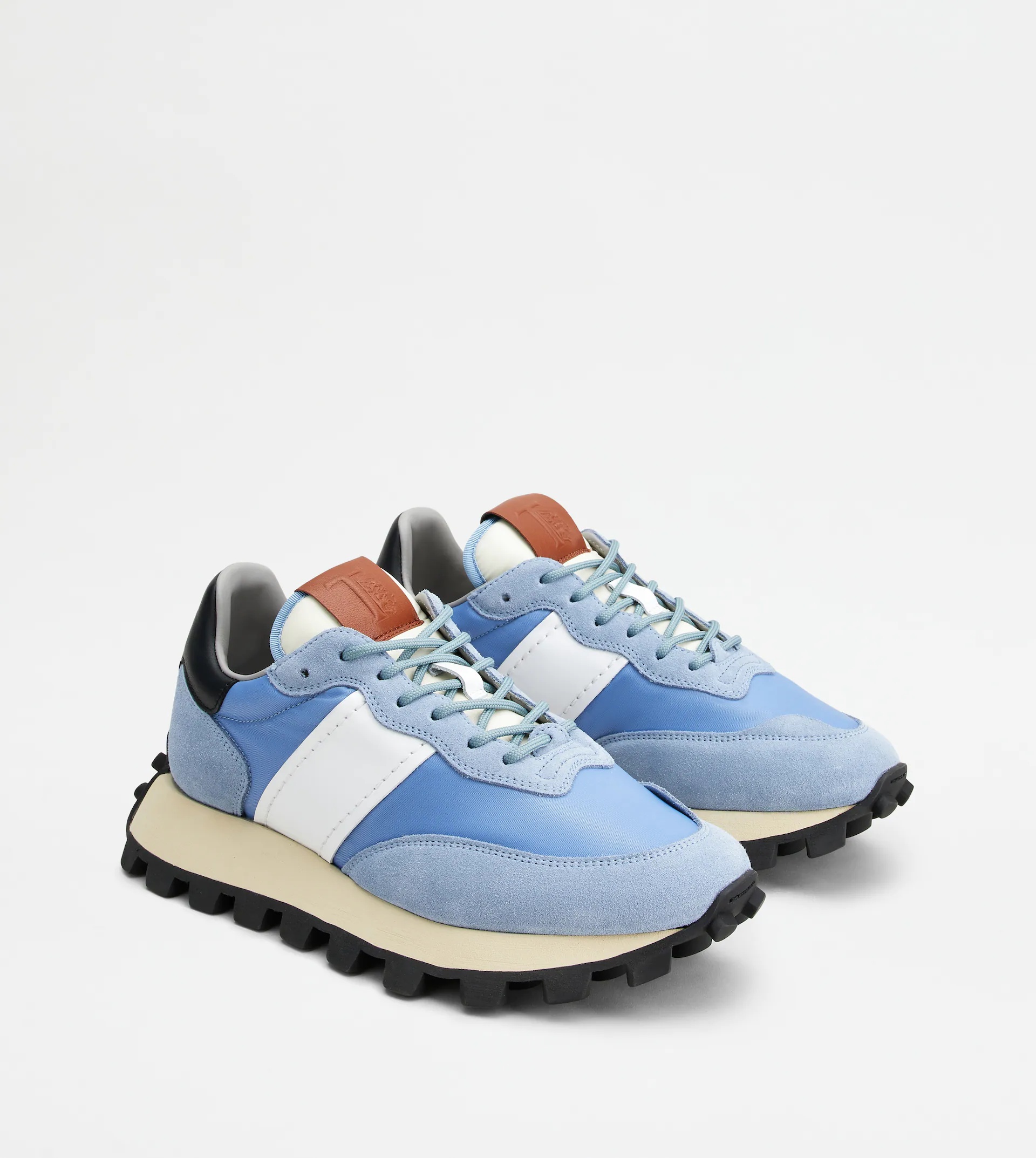 SNEAKERS TOD'S 1T IN SUEDE AND FABRIC - LIGHT BLUE - 3