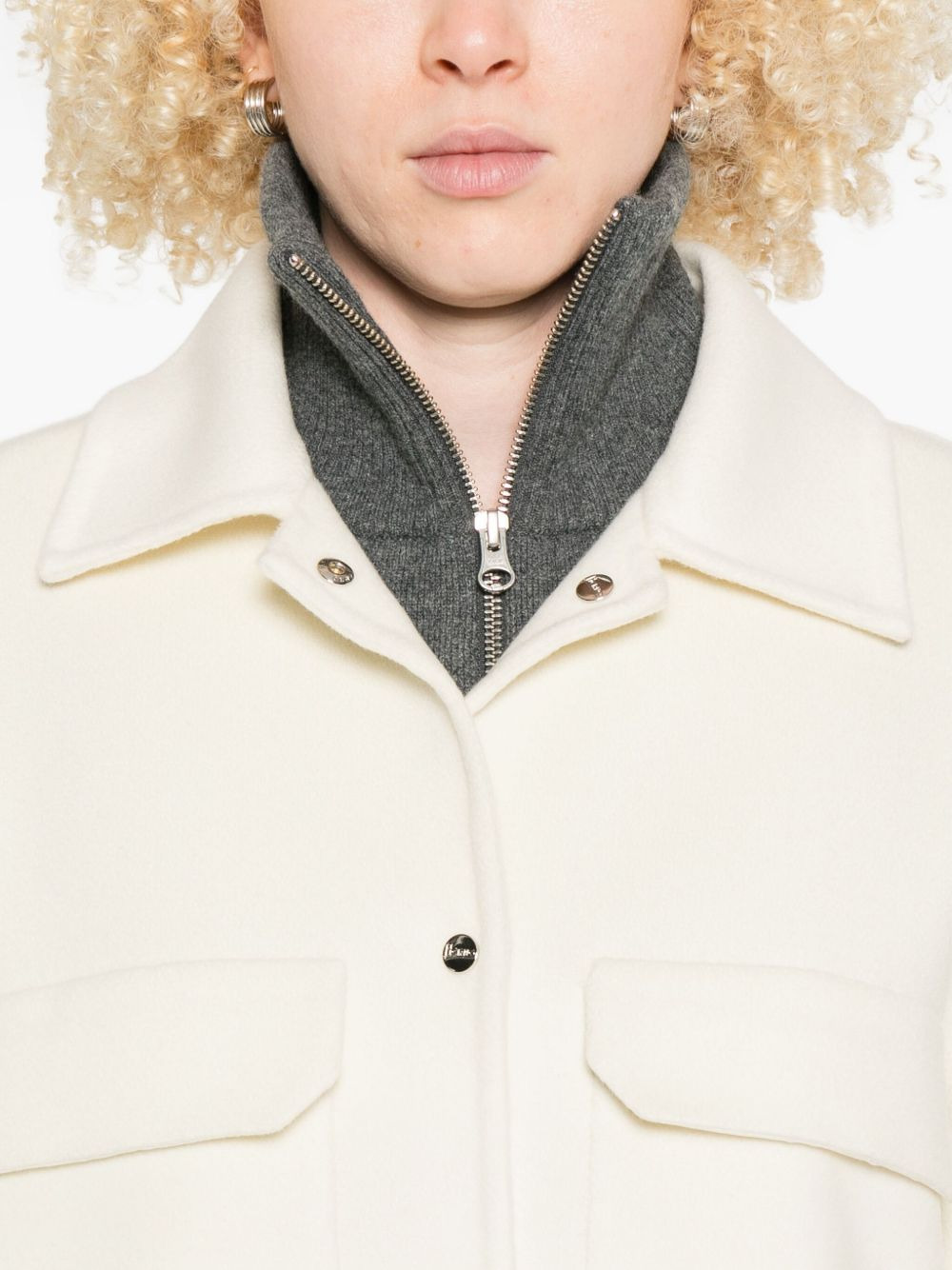 double-pocket wool jacket - 5