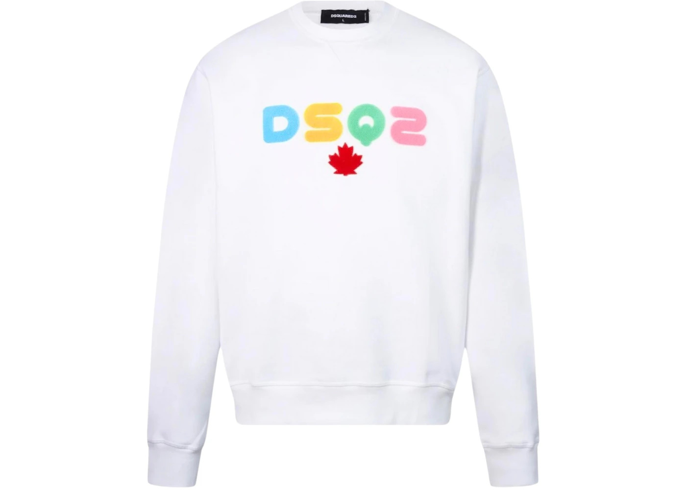 Dsquared2 Multi Coloured Dsq2 Logo Sweatshirt White - 1