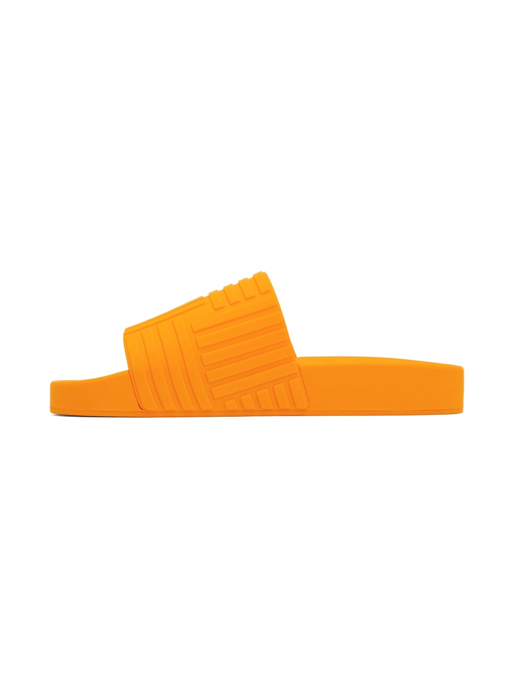 Orange Rubber Slides - 3