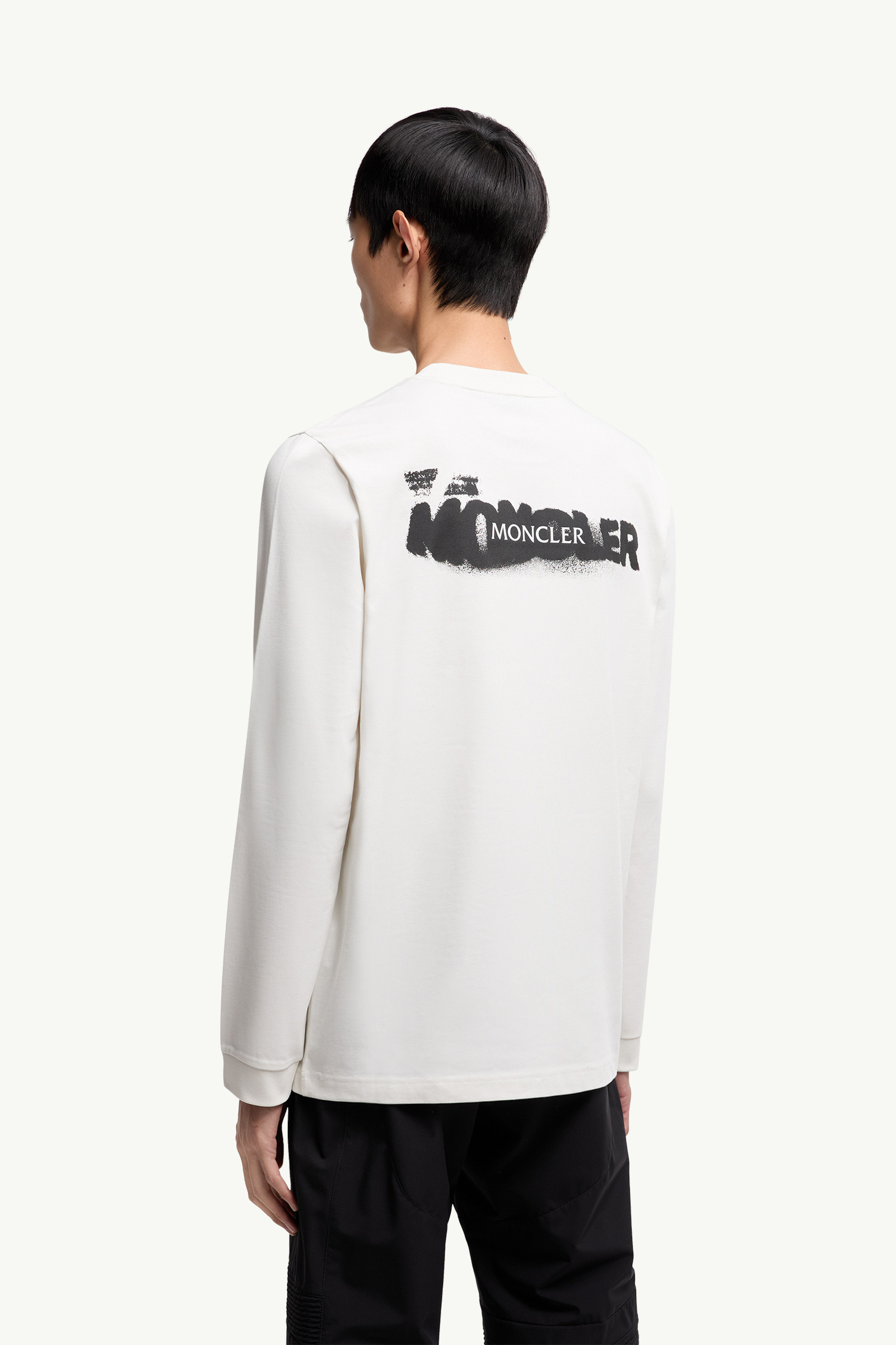 Graphic Logo Long Sleeve Cotton T-Shirt - 5