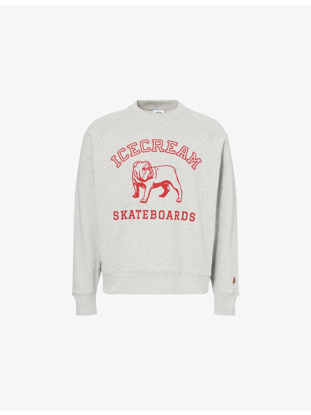 Bulldog Crewneck Cotton-Jersey Sweatshirt - 1