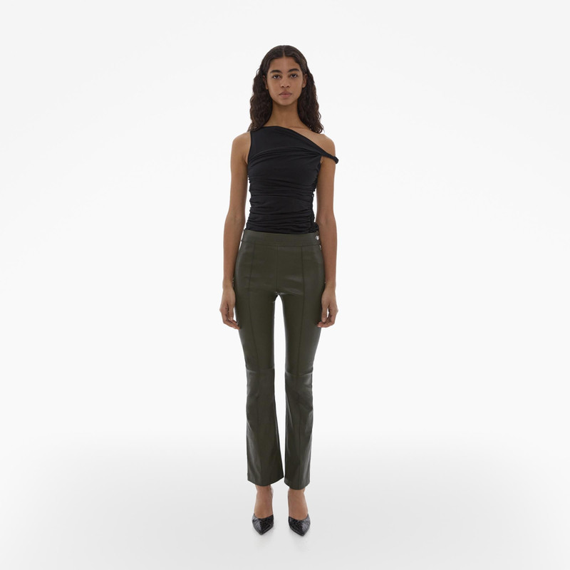 Helmut Lang CROPPED FLARE LEATHER PANT outlook