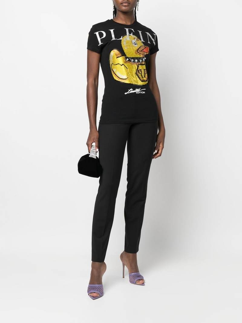 PHILIPP PLEIN Duck Stones round-neck T-shirt outlook