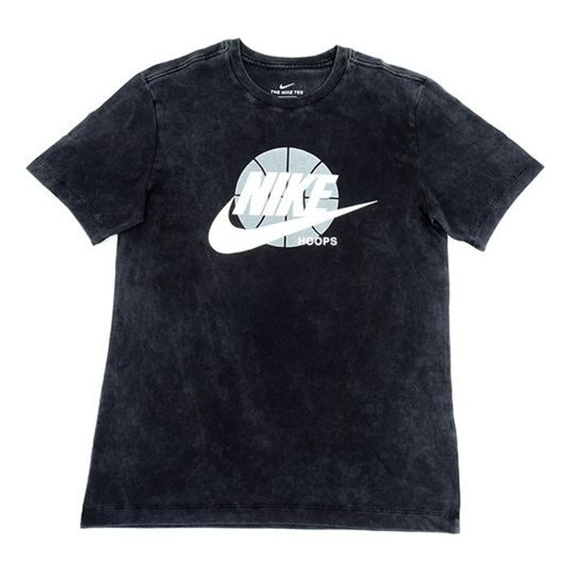 Nike Basketball Printing Pattern Short Sleeve Black CD1297-010 - 1