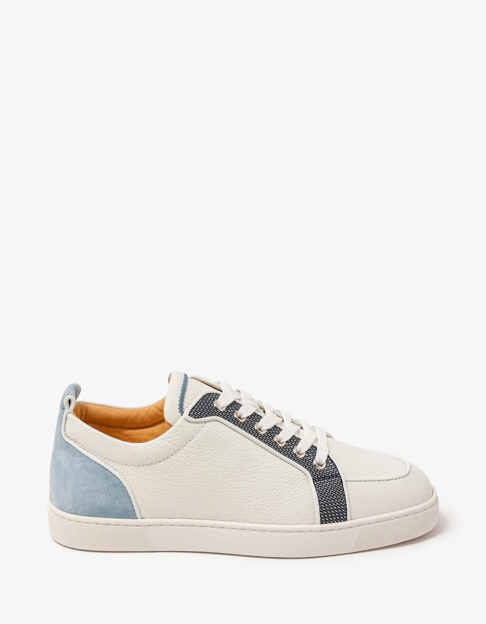 Christian Louboutin Rantulow Orlato Flat White Multicolour Grain Leather Trainers - 2