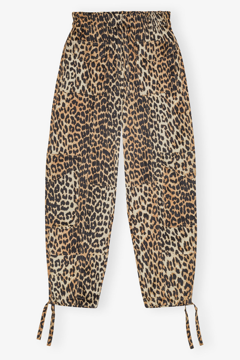 LEOPARD PRINTED SATIN PANTS 1