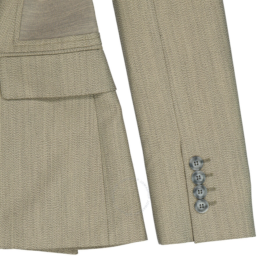 Burberry Ladies Cut-out Detail Technical Wool Blazer - 7