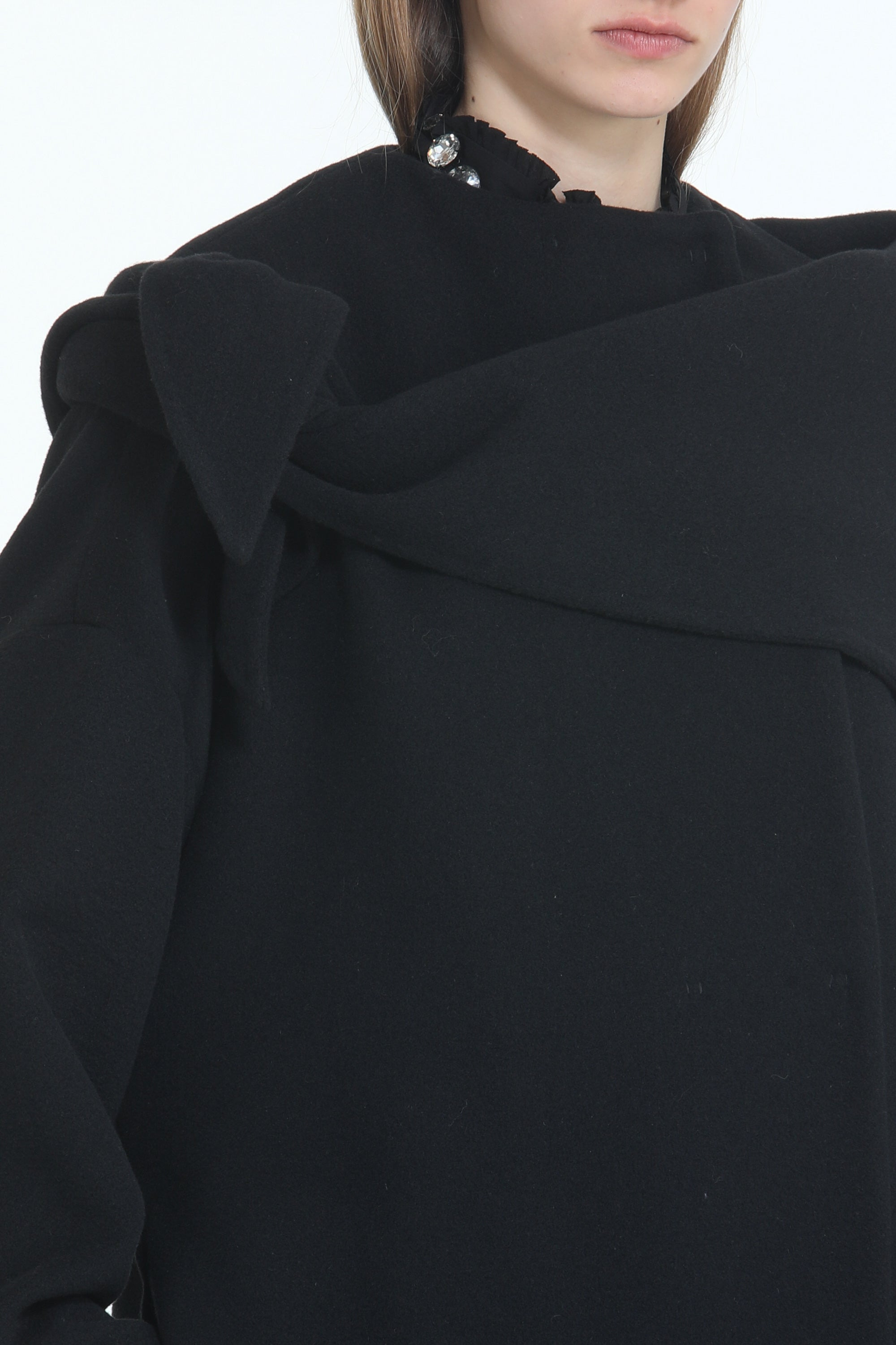 OVERSIZED LONG COAT WITH SHAWL - 5