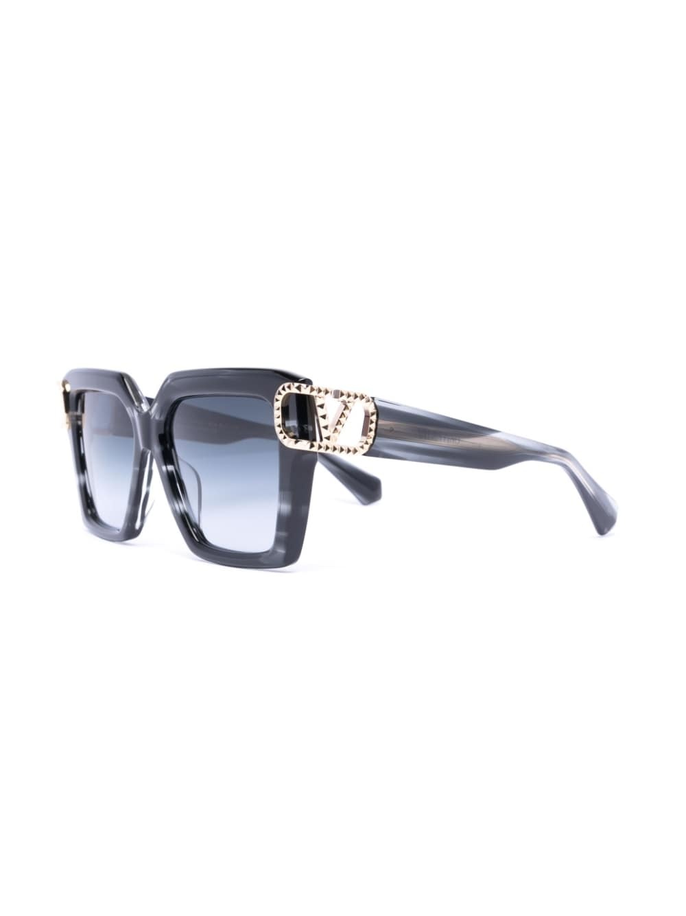 V-Uno oversize-frame sunglasses - 2