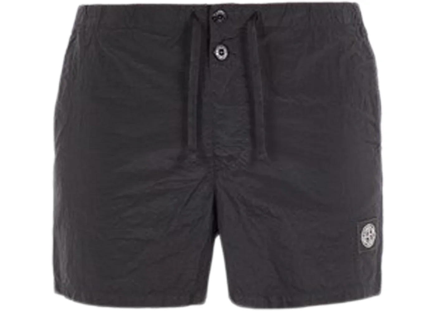 Stone Island Slim Fit Metal Nylon Swim Trunks Black - 1