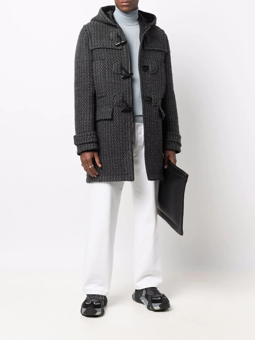 V-pattern duffle coat - 2