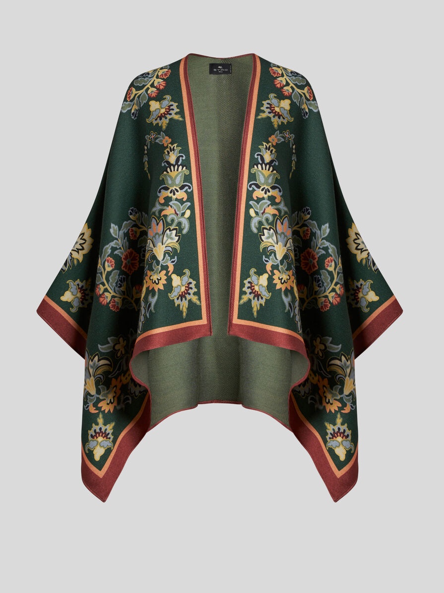 FLORAL PAISLEY CAPE - 1
