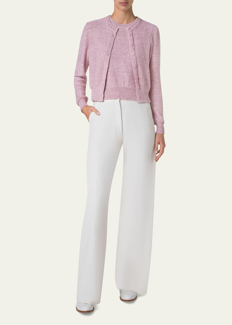 AKRIS Micro Sequined Knit Cardigan outlook