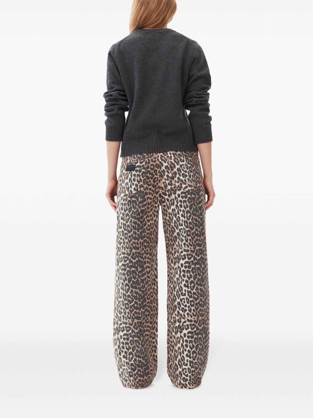 intarsia-knit tiger jumper - 4