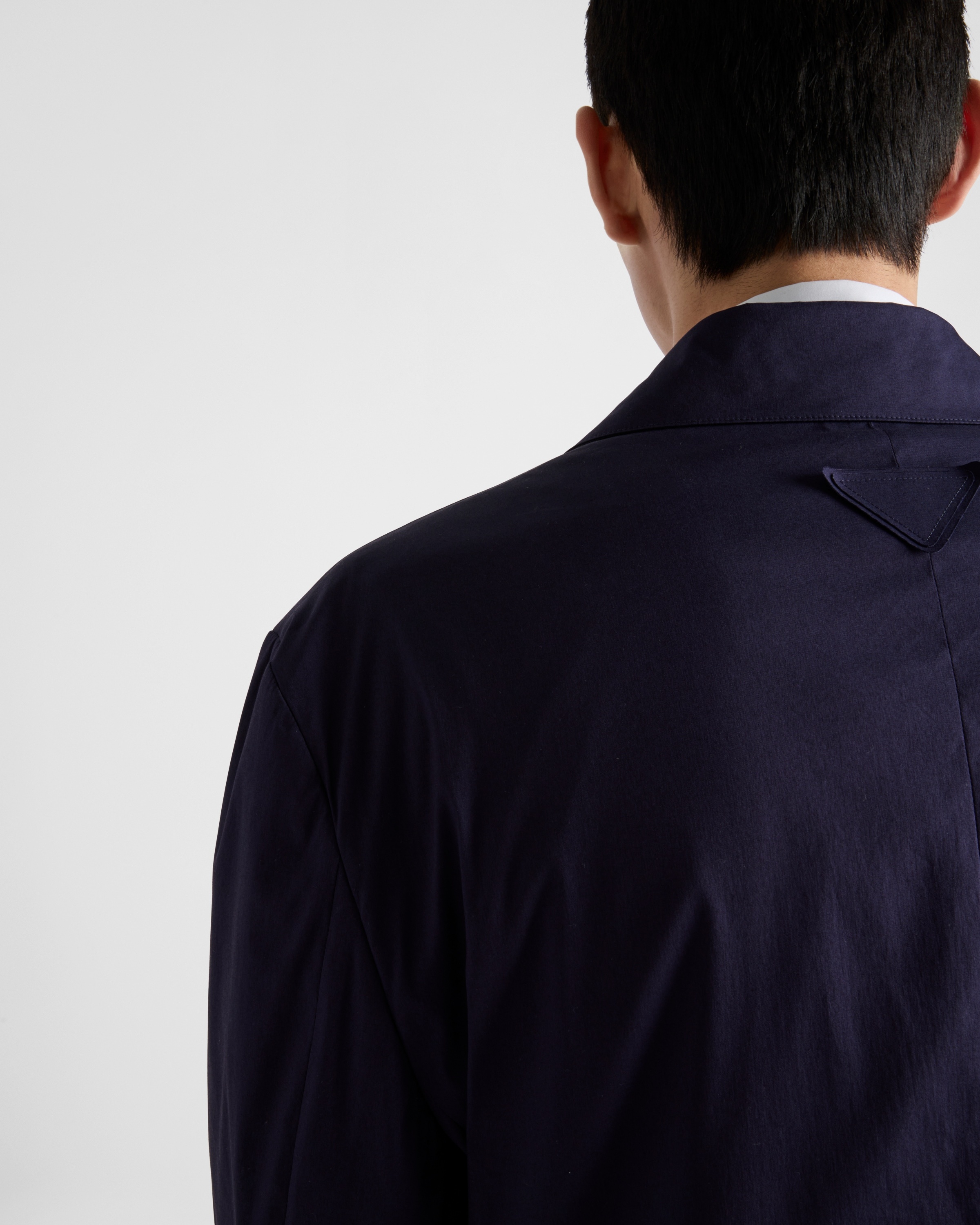 Single-breasted cotton blend jacket - 6