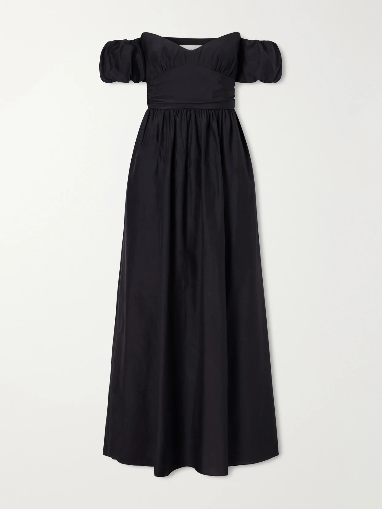 Organic Cotton-blend Off Shoulder Midi Dress - 1
