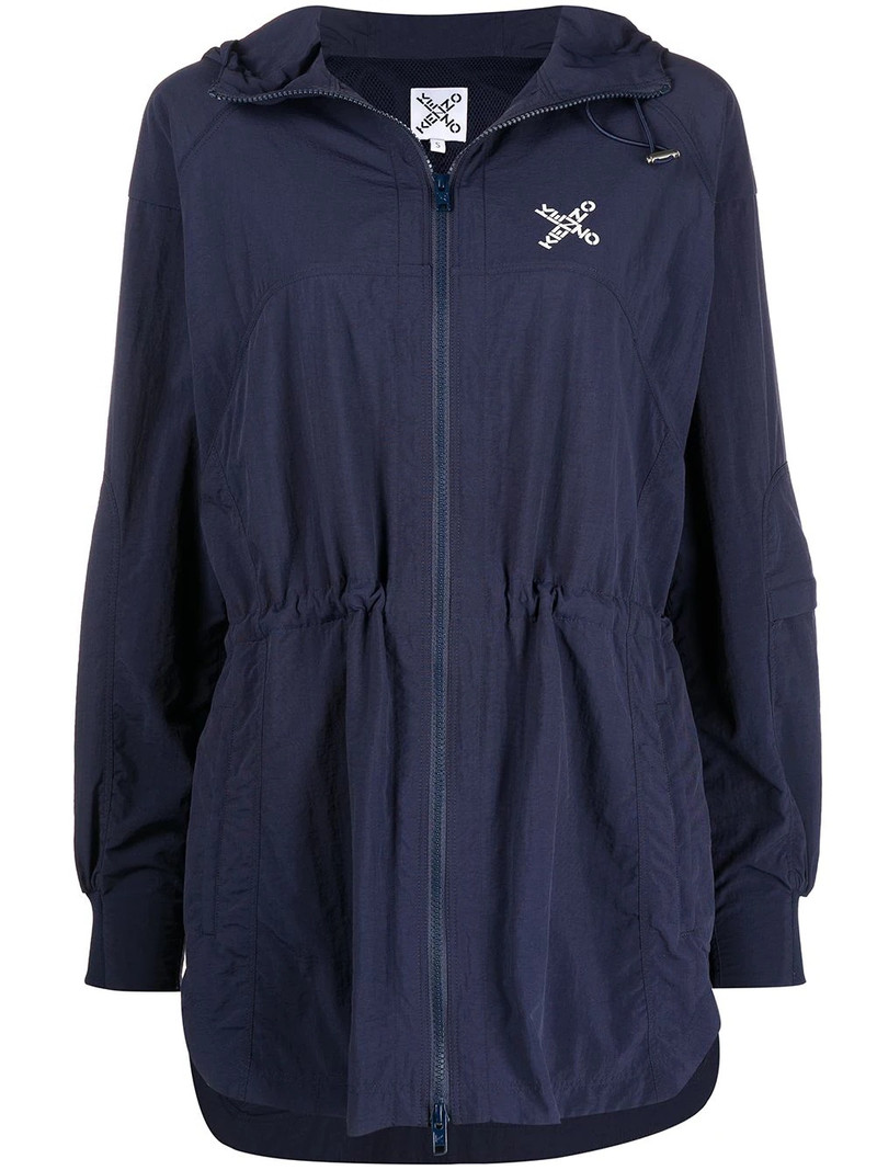 'Little X' hooded parka 1