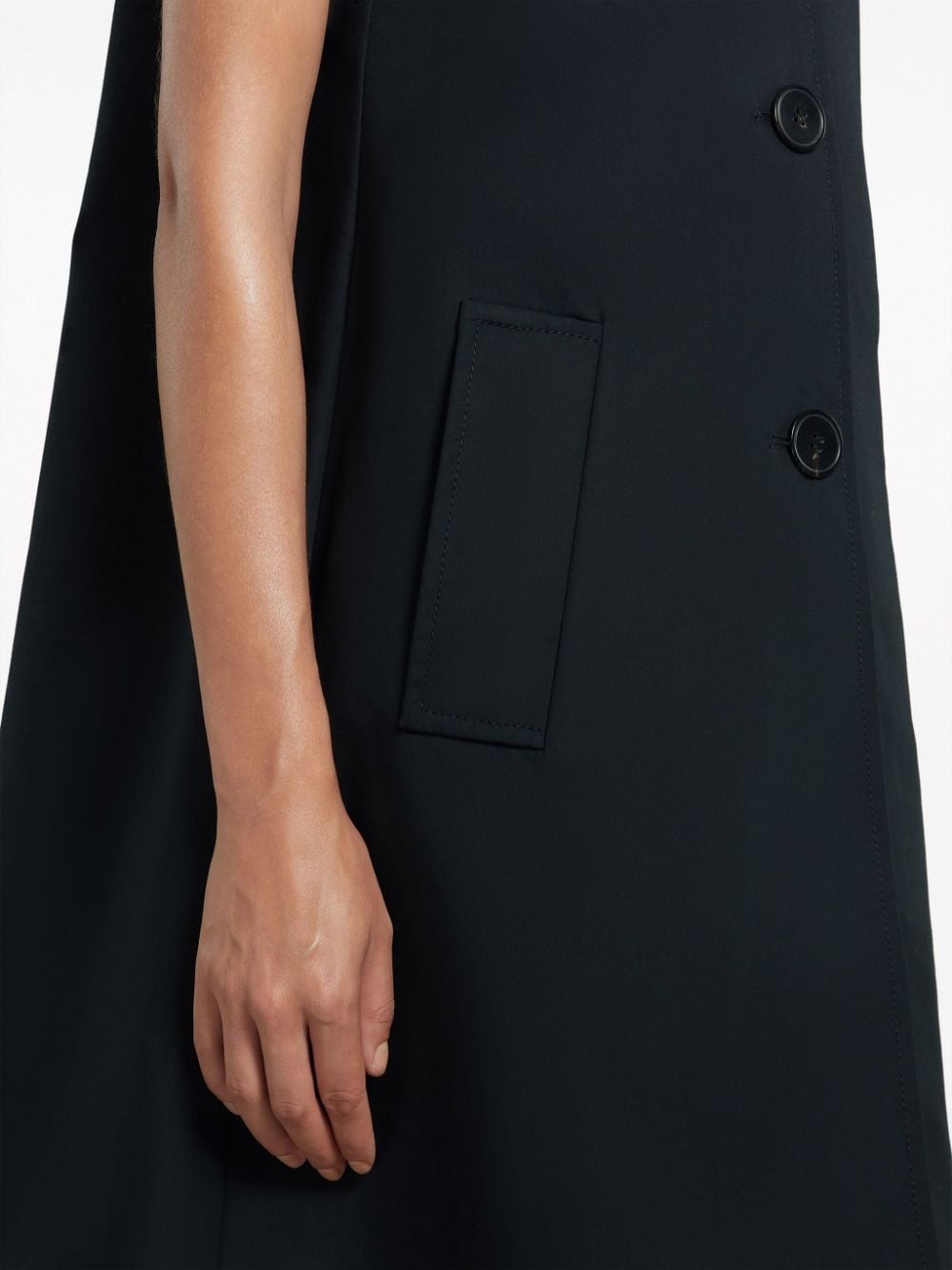 double-breasted cotton waistcoat - 6