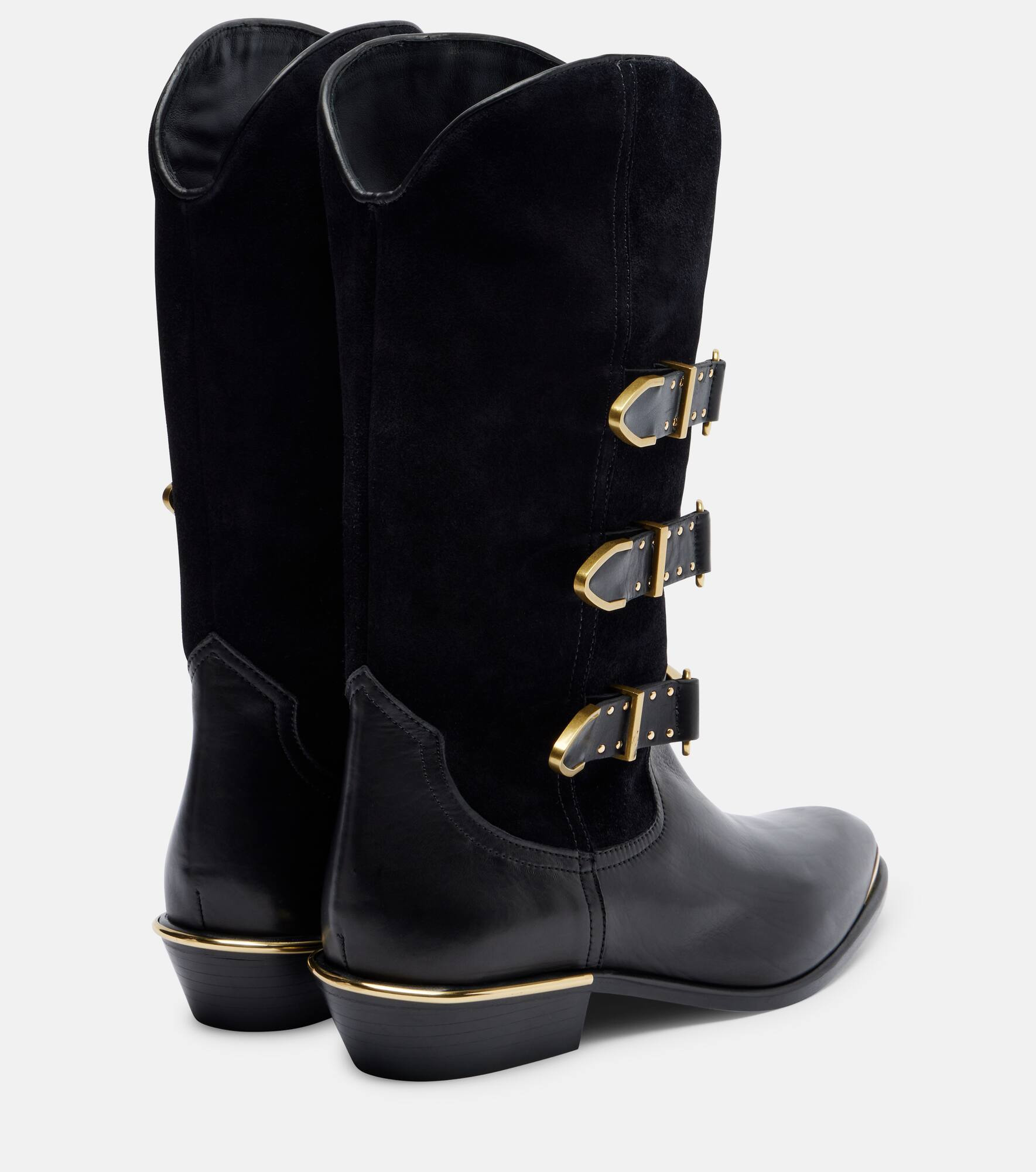 Mexia suede and leather cowboy boots - 2
