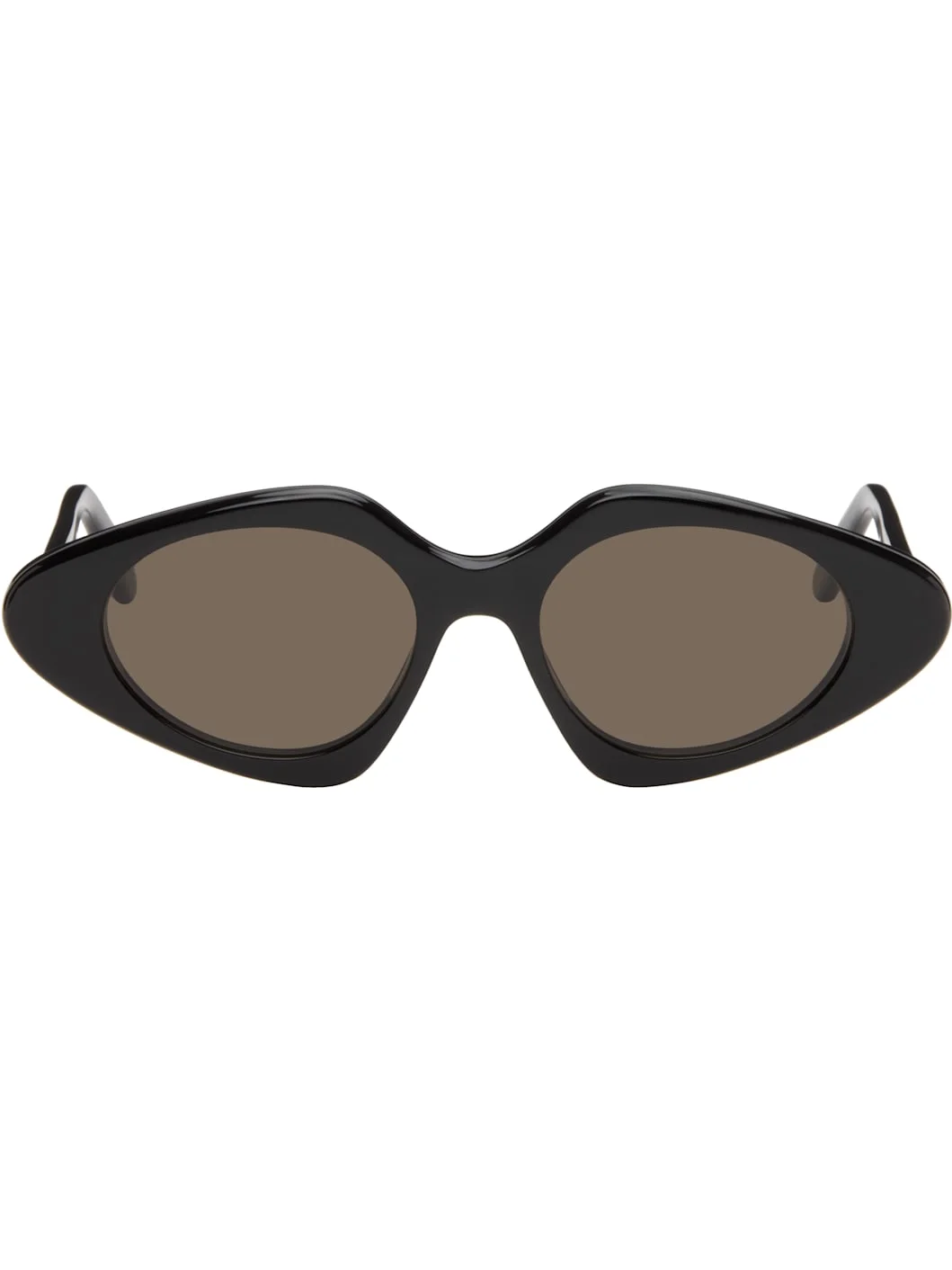 Black Triangle Slim Sunglasses - 1