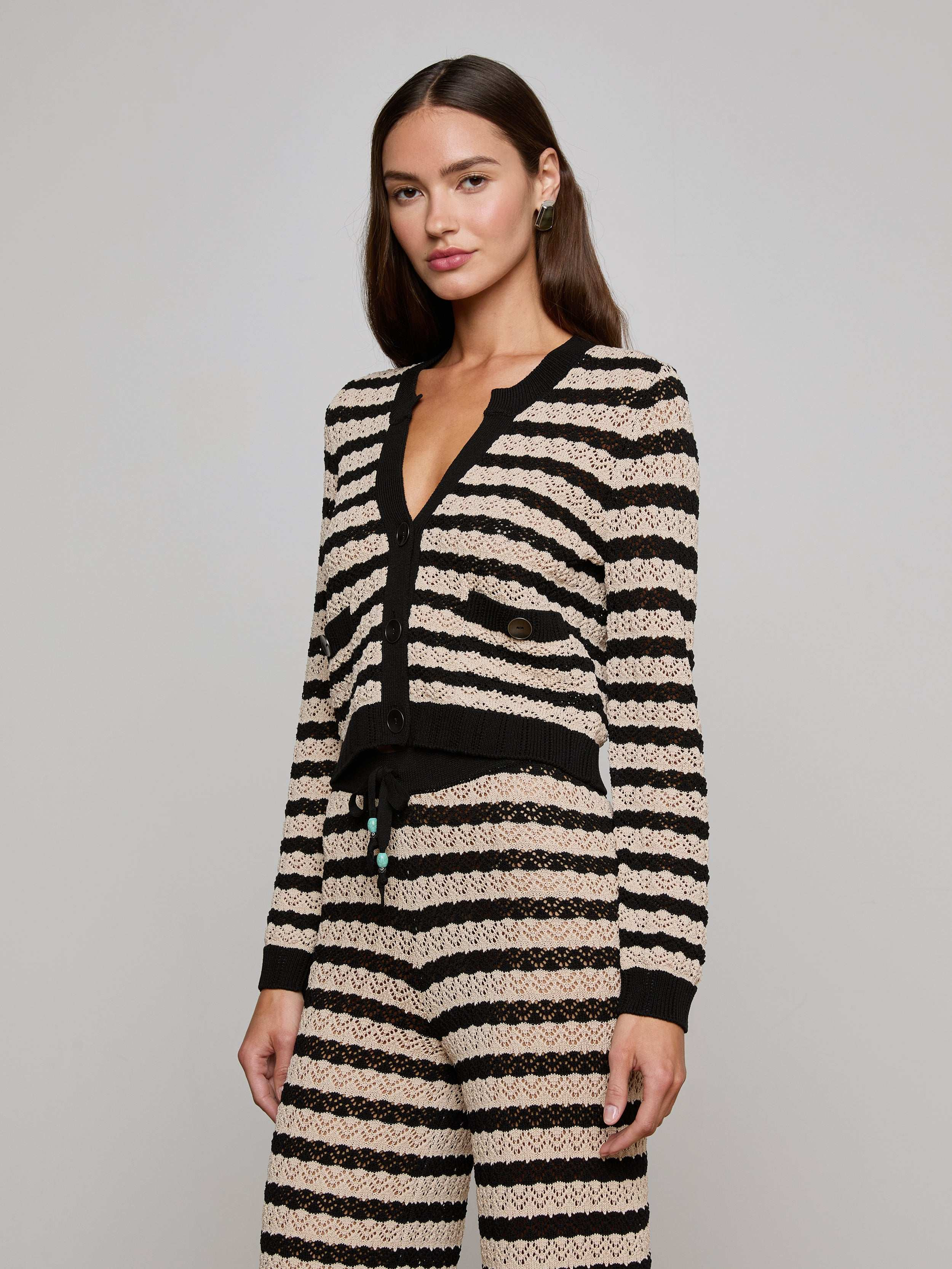 Orla Pointelle Knit Cardigan - 5