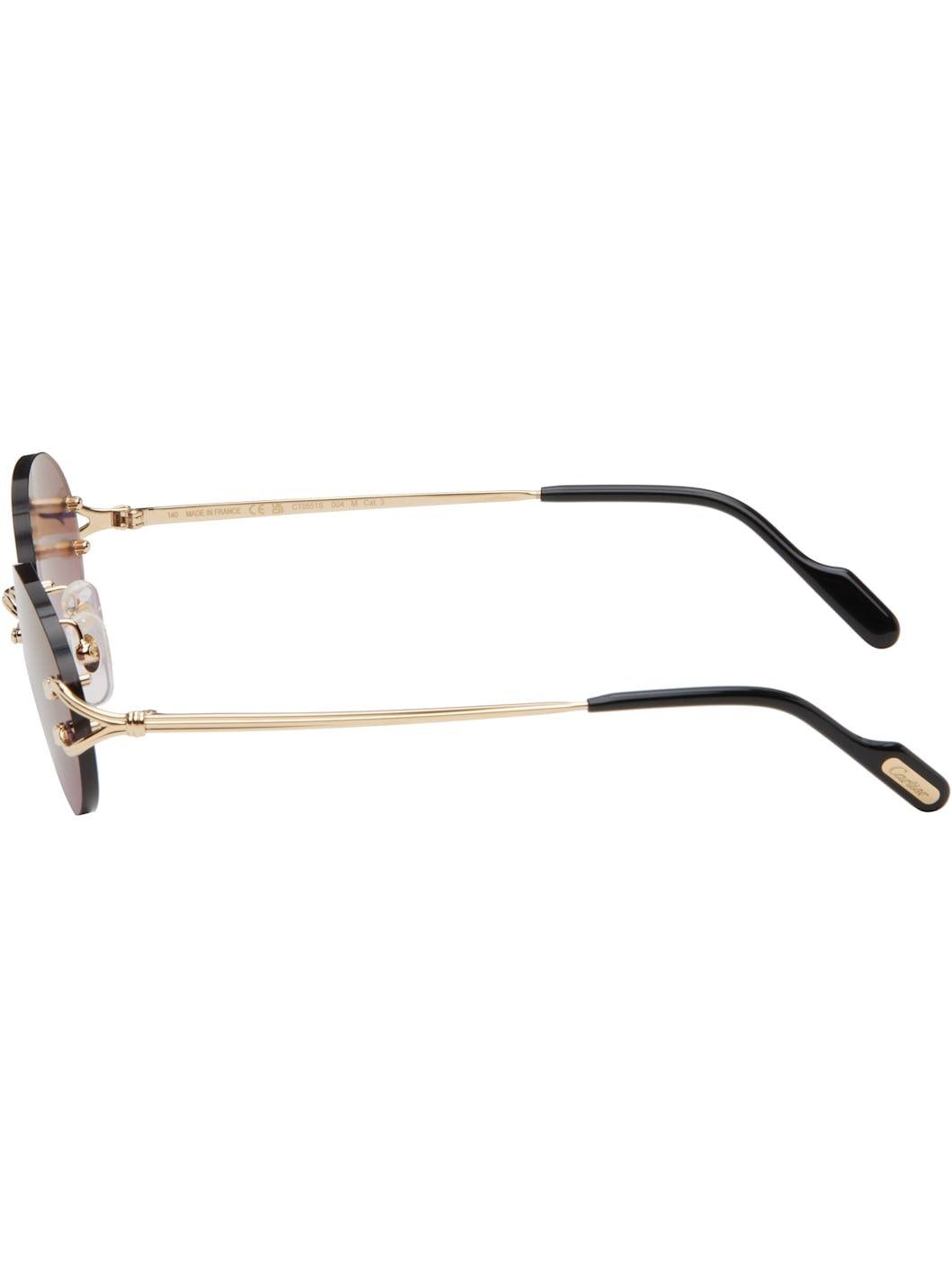 Gold 'Signature C de Cartier' Sunglasses - 3