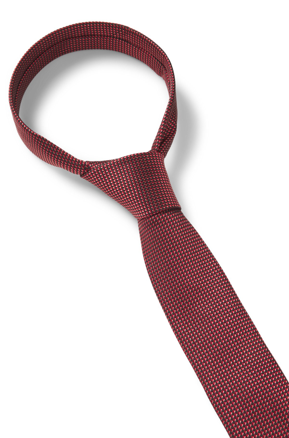 SILK-BLEND TIE WITH JACQUARD PATTERN - 6