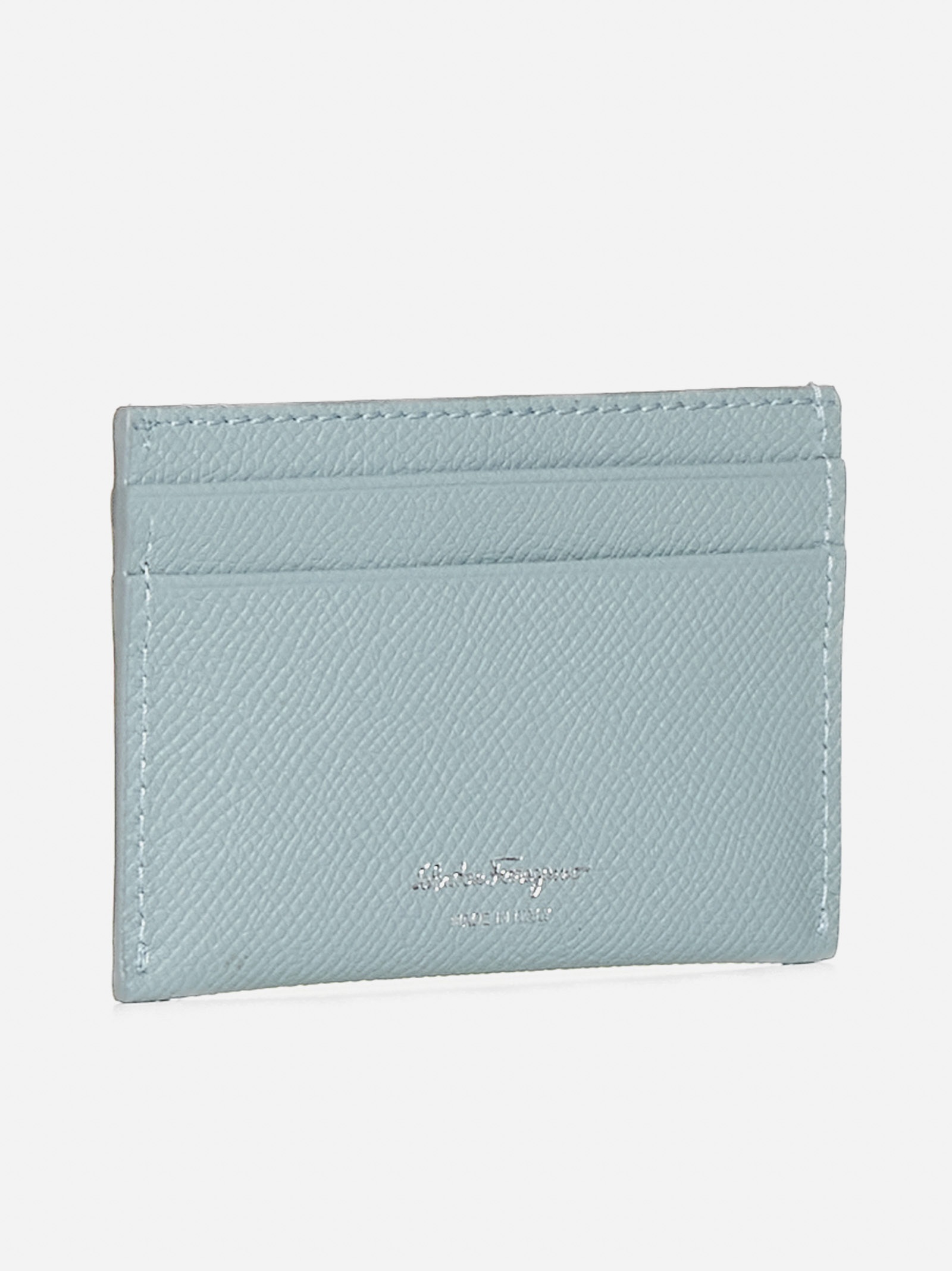 The Gancini leather card holder - 3