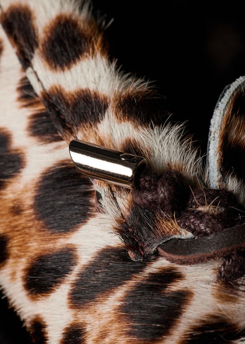 Women's 'Sonna' Leopard Print Faux Pony Moccasins 9