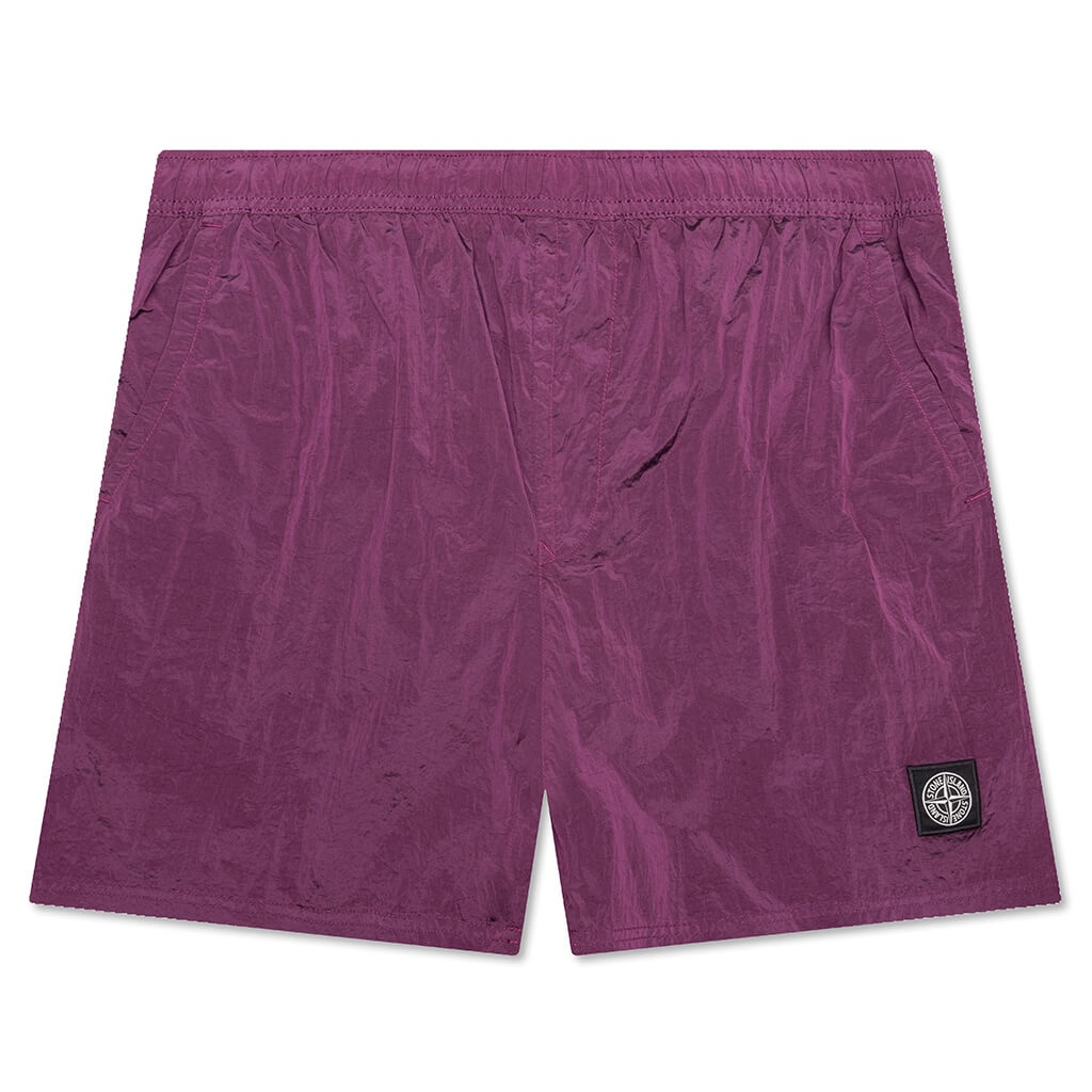 NYLON METAL SHORTS - MAGENTA - 1