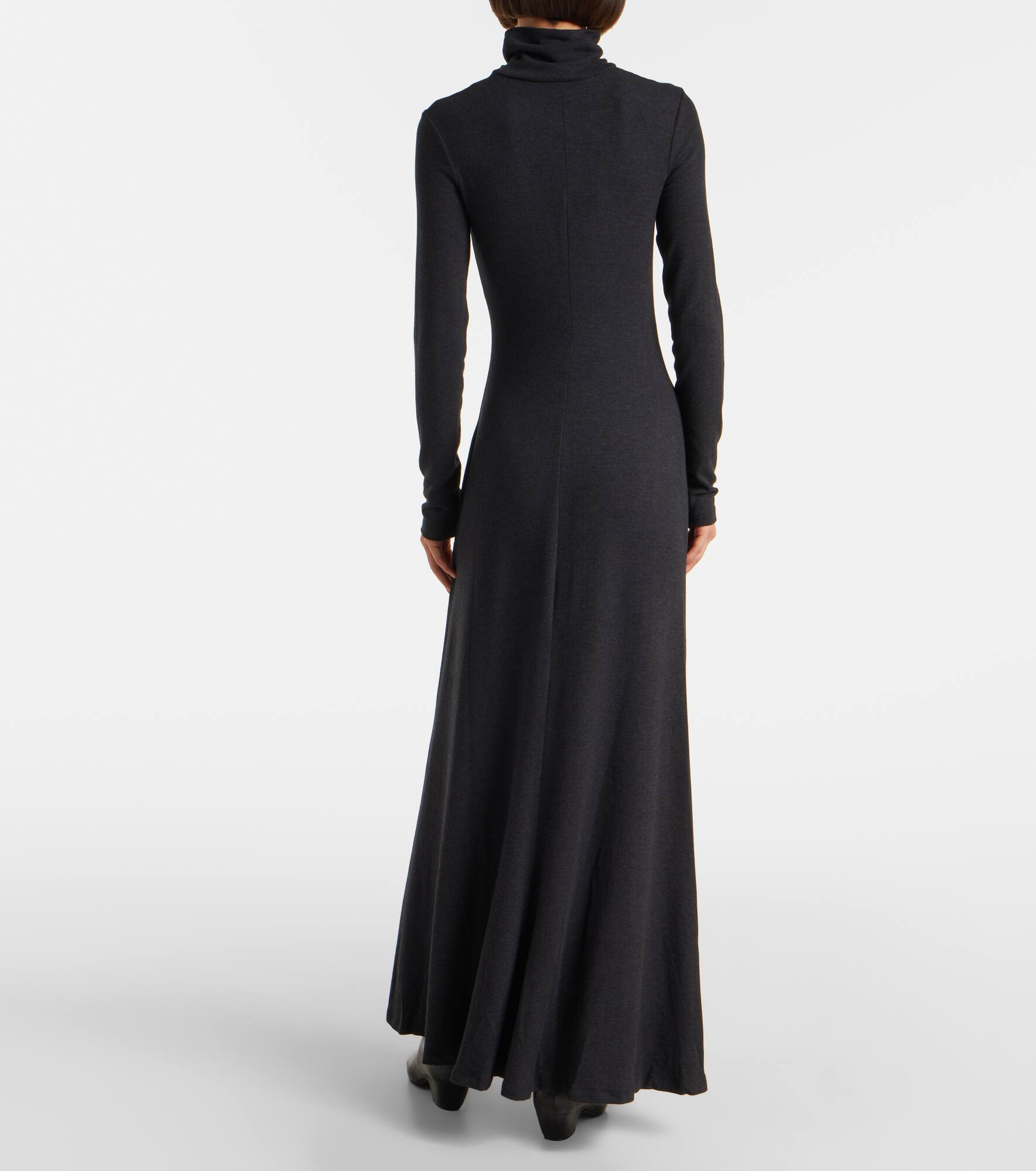 Vanya turtleneck jersey maxi dress - 3