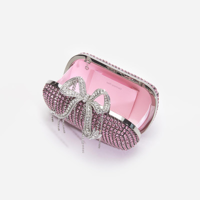 self-portrait Pink Chainmail Clutch Bag outlook