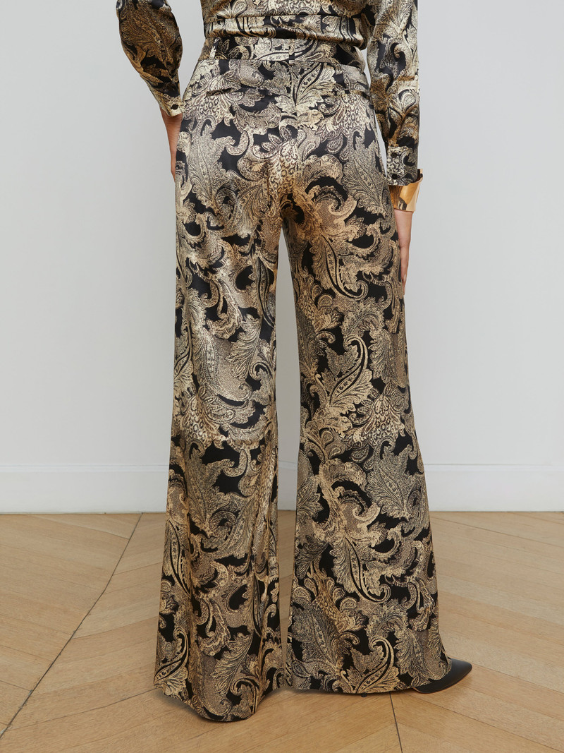 Pilar Silk Wide-Leg Pant 6