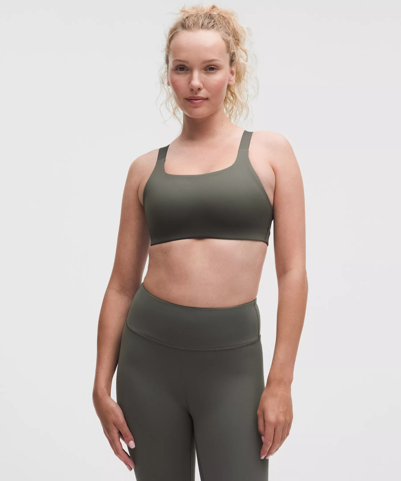 Ultralu Square-Neck Workout Bra *Medium Support, B/C Cup 1