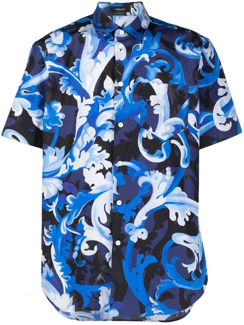 Baroccoflage-print poplin shirt - 1