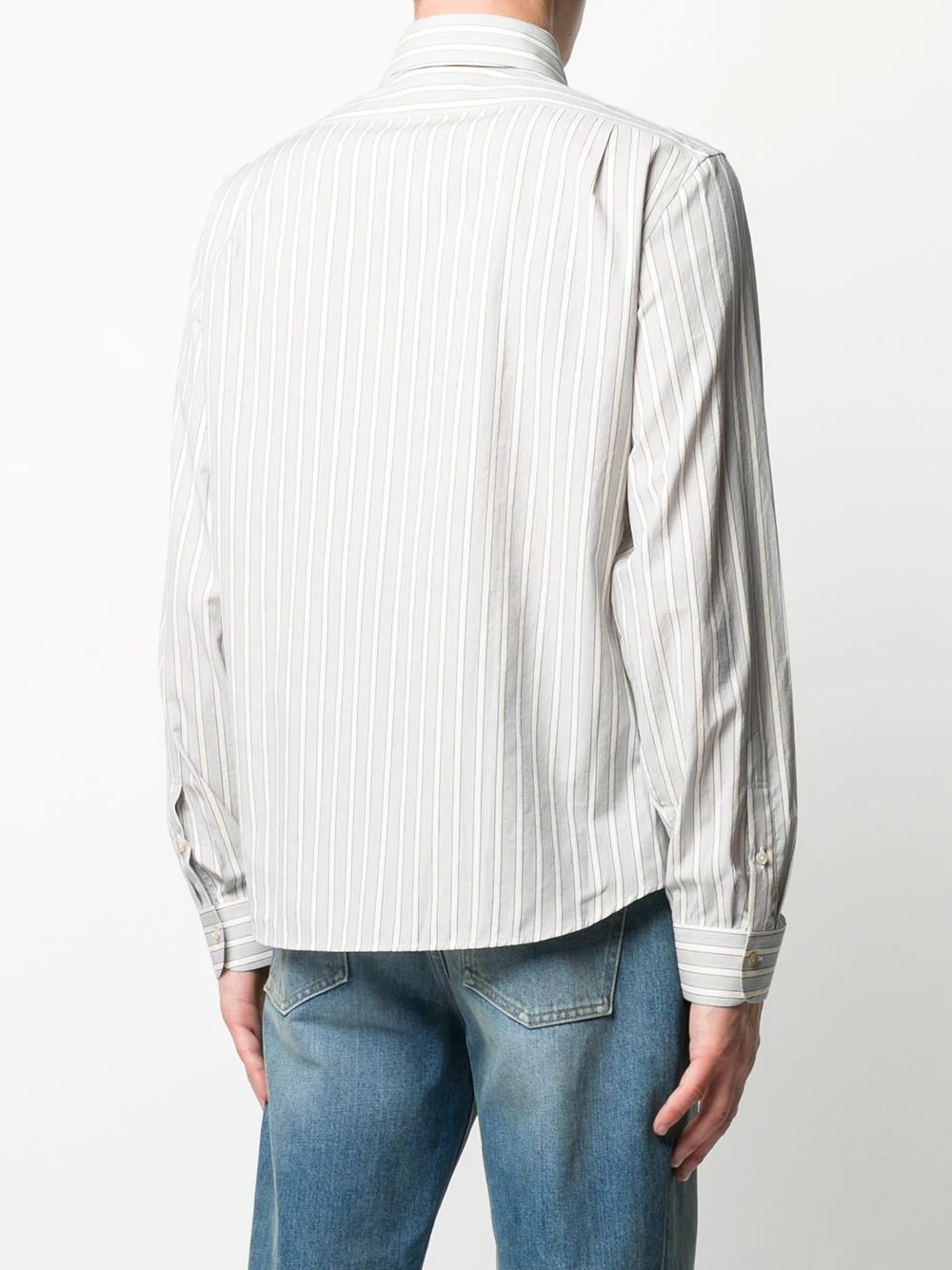 striped long-sleeved shirt - 4