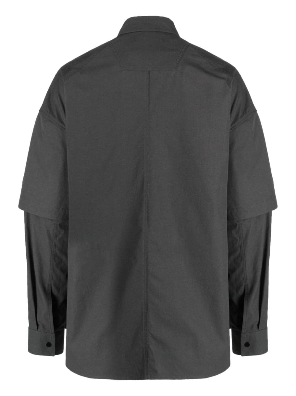 detachable-sleeves cotton shirt - 2