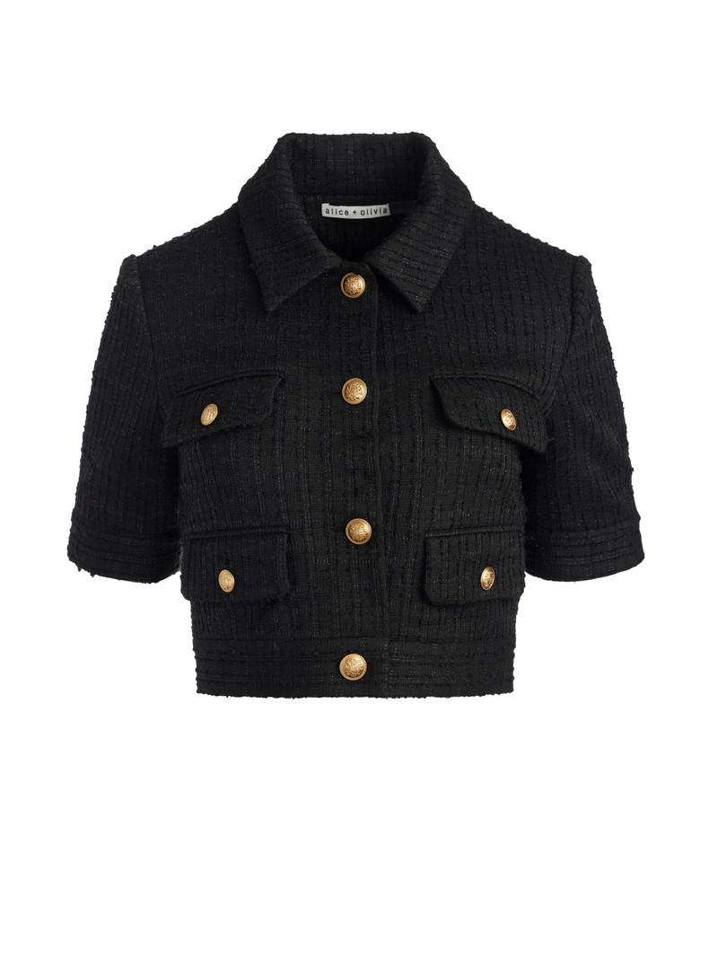 ELLE SHORT SLEEVE PATCH POCKET JACKET 1