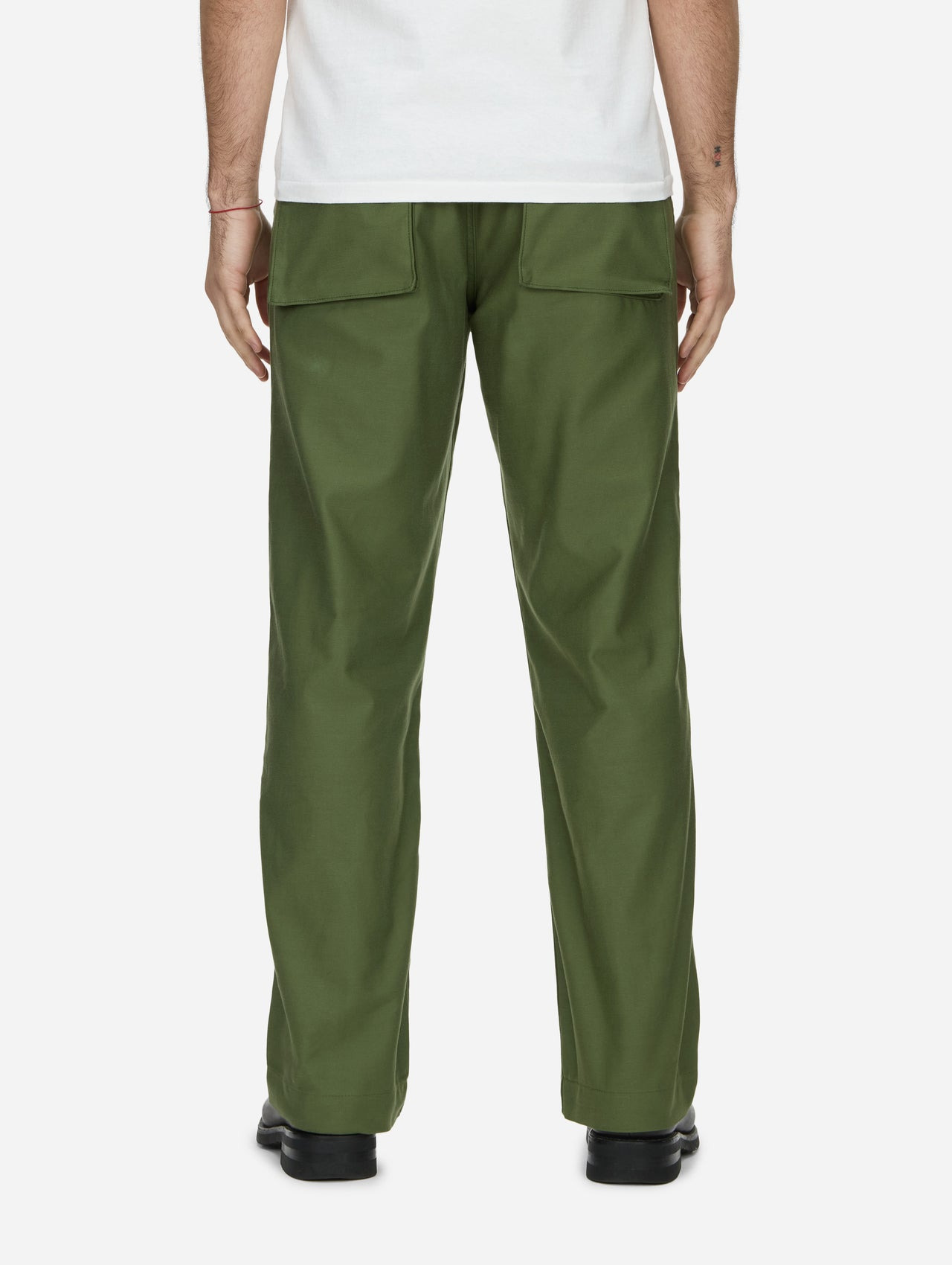 Fatigue Pants - Olive Back Satin - 2