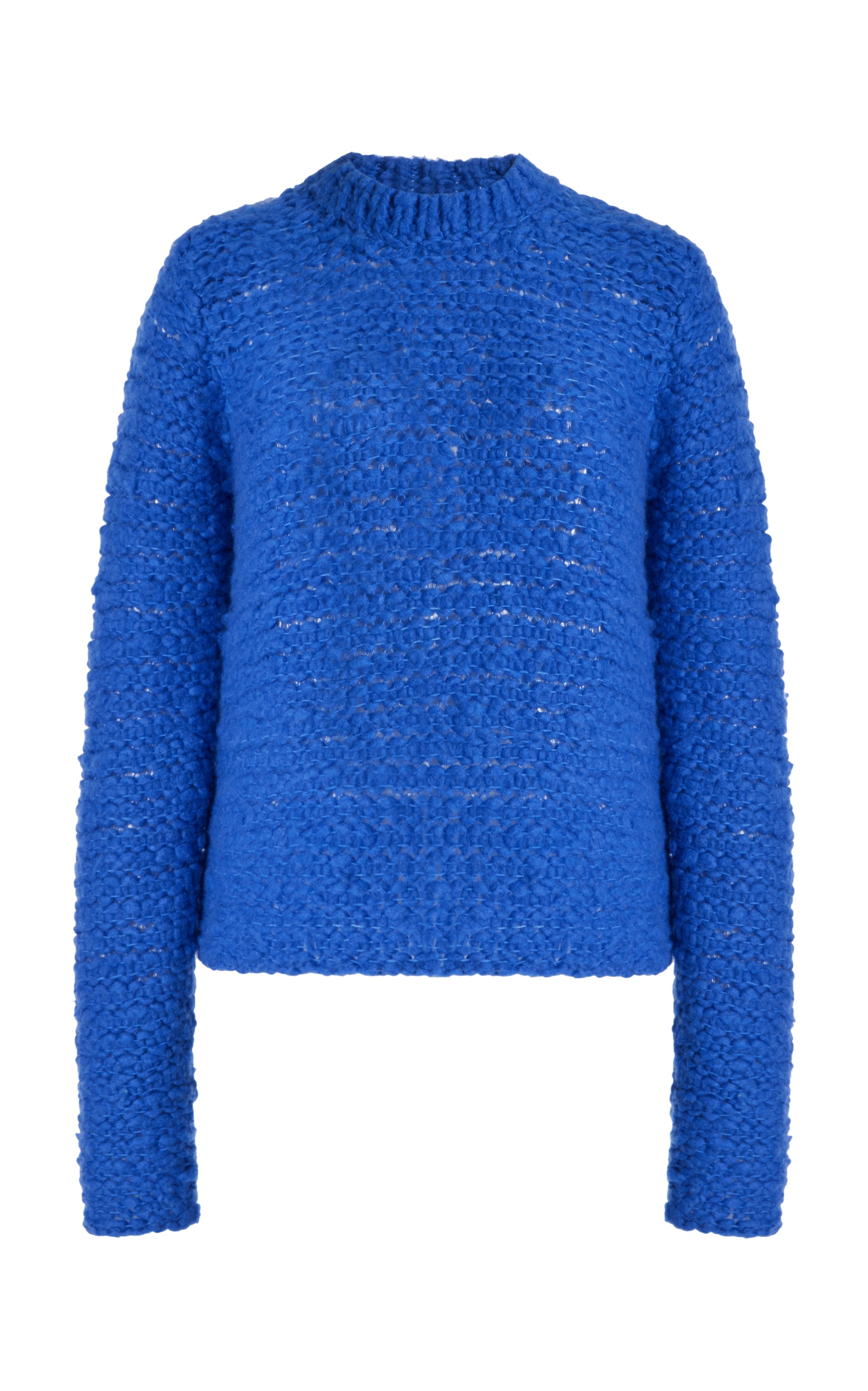 Durand Knit Sweater in Sapphire Welfat Cashmere - 1