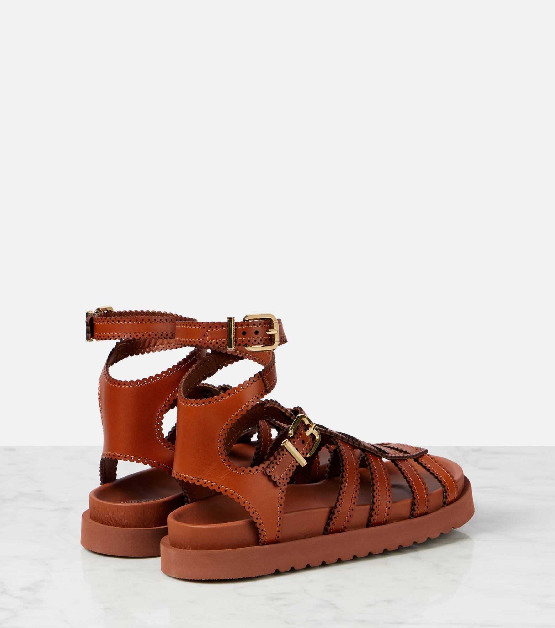 Goldie leather gladiator sandals - 2