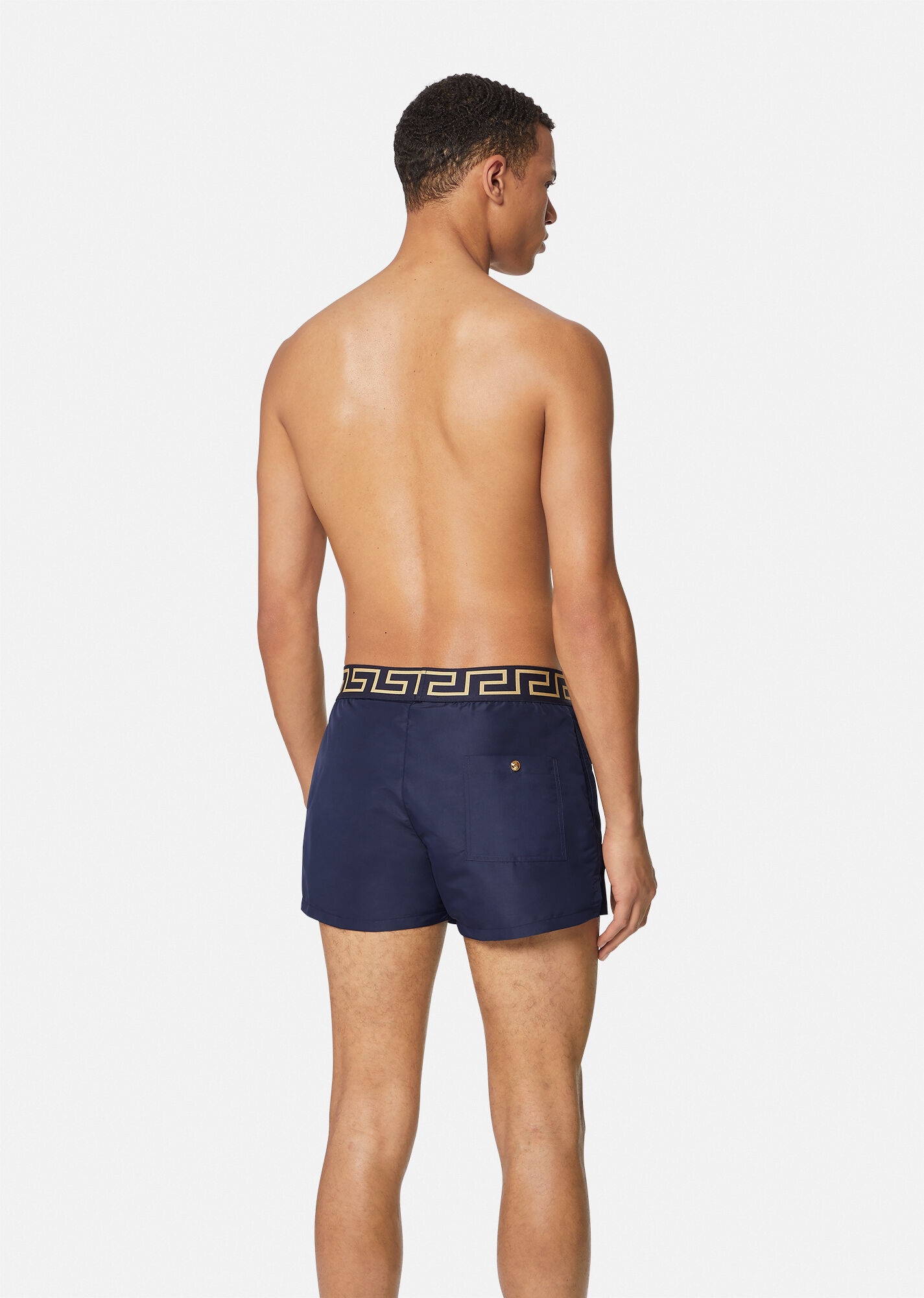 Greca Swim Shorts with Pocket - 3
