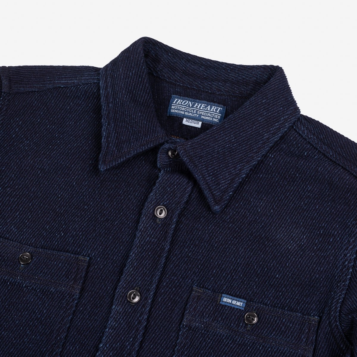 IHSH-288-IND 14oz Kersey Work Shirt Indigo - 2