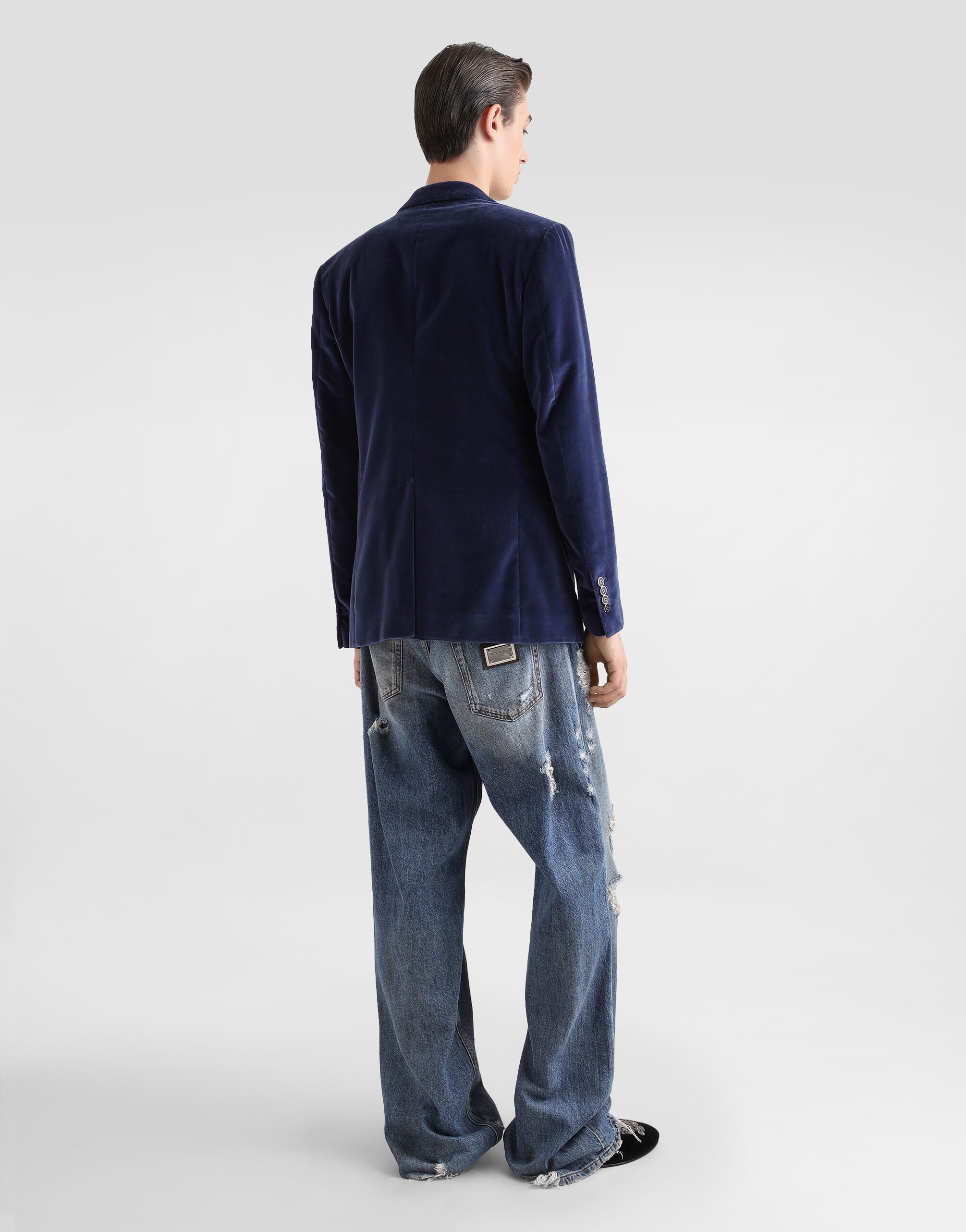 Cotton V-neck T-shirt - 3