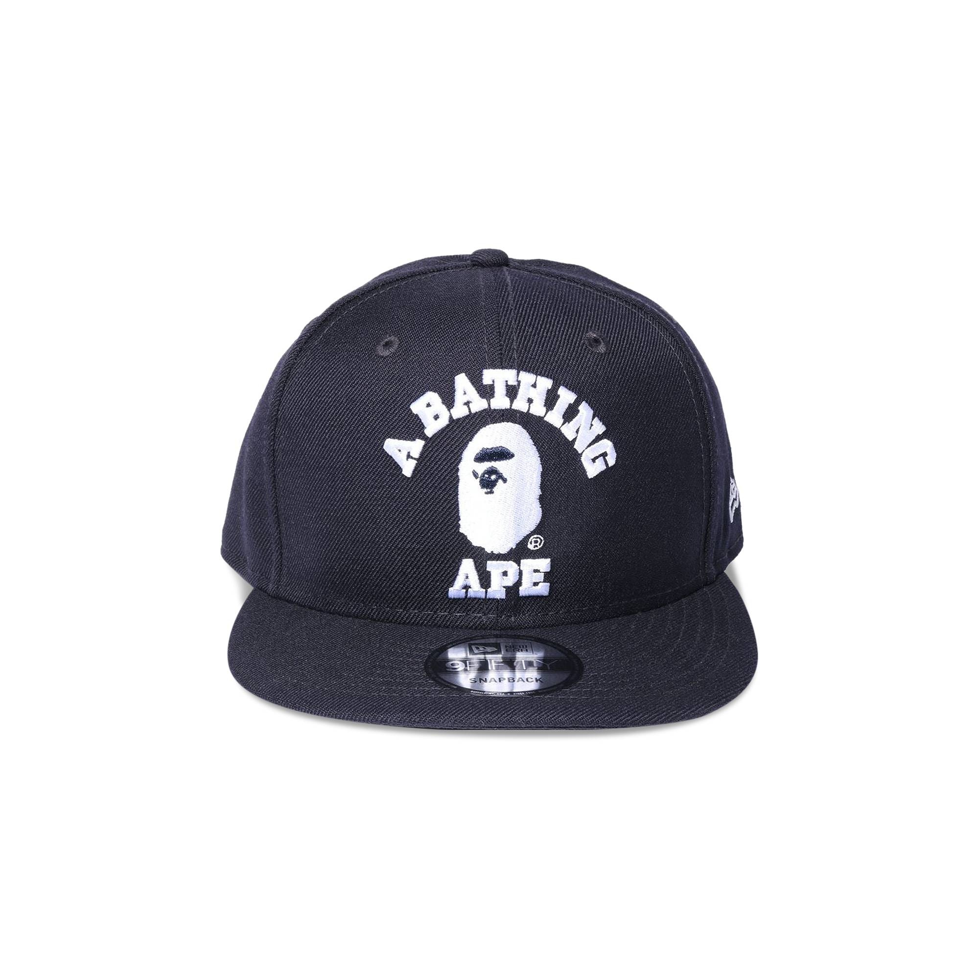 BAPE College New Era Snap Back Cap 'Navy' - 1