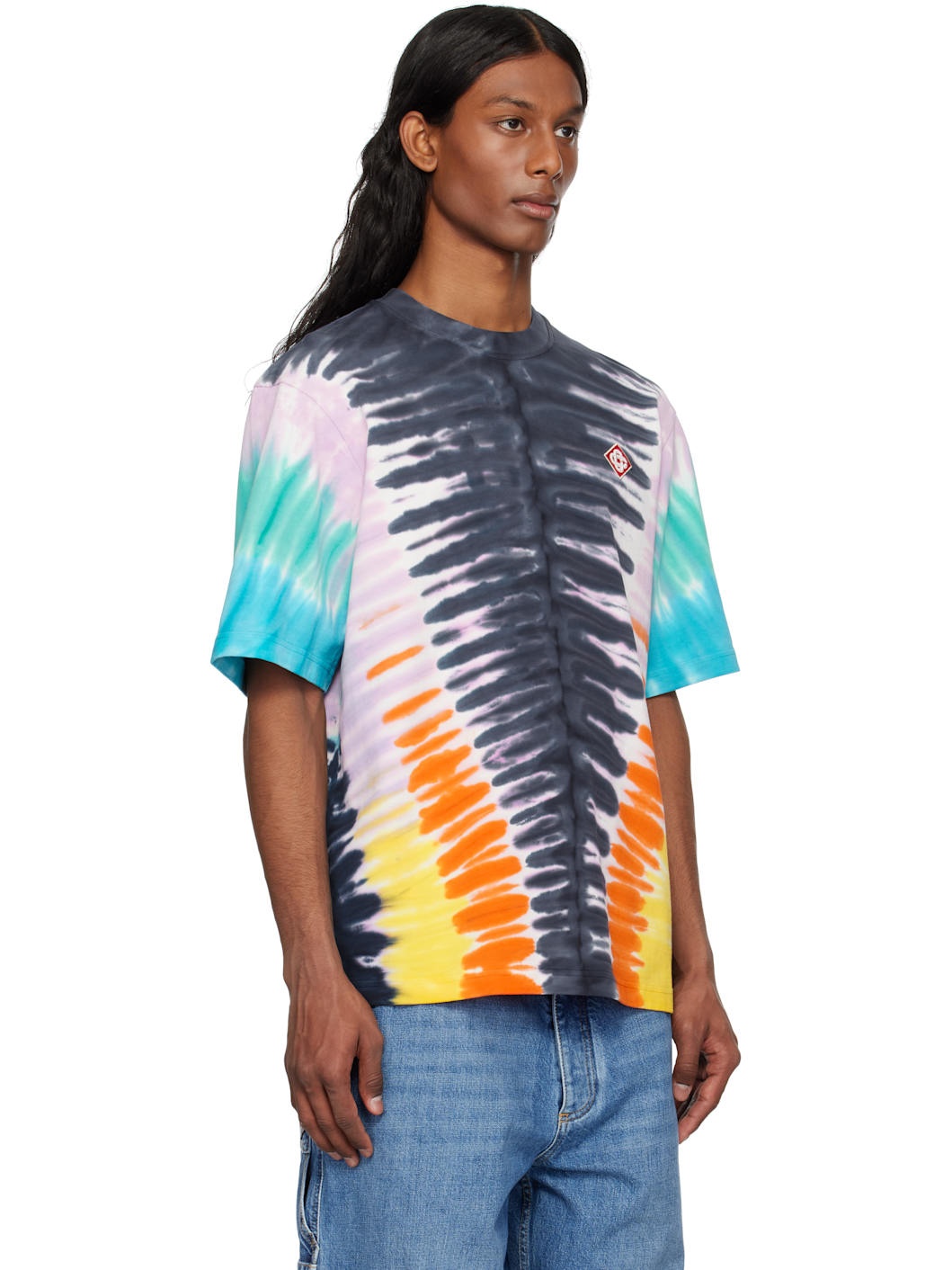 Multicolor Gradient Tie Dye T-shirt - 2