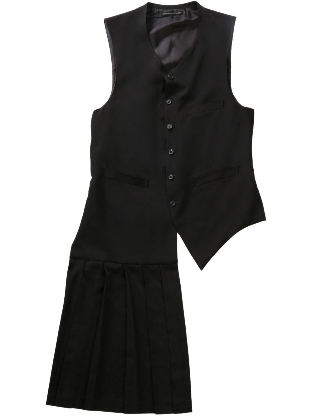 pleated waistcoat - 1